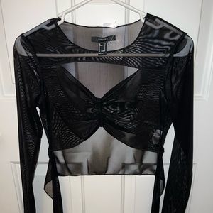 Mesh/sheer top